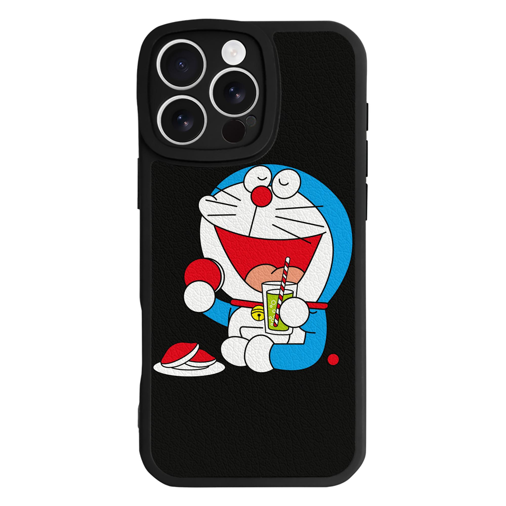 （画像用） ドラえもん Doraemon 【iPhone 16シリーズ対応】シリコンスマホケース（レザー調） 材質：シリコン